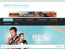 Tablet Screenshot of misha-collins.com